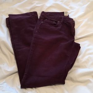 Madewell burgundy cords